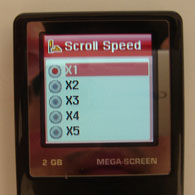 Scroll Speed